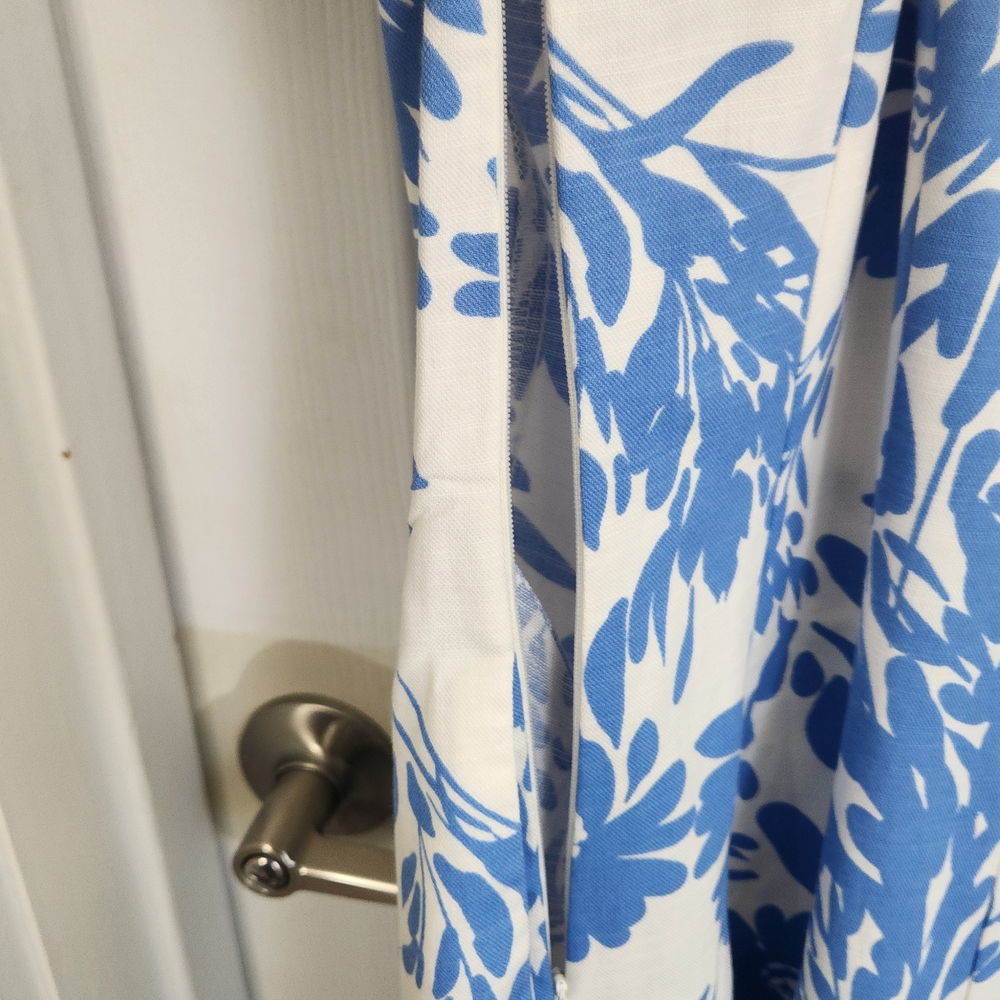 A New Day Blue and White Floral Midi Dress - Picture 5 of 5